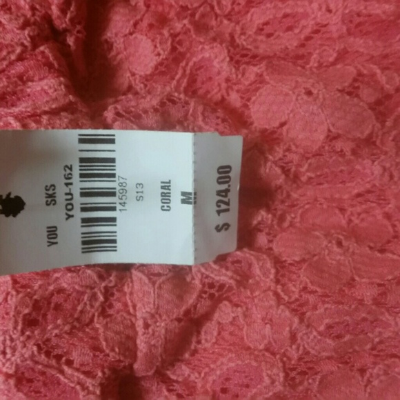 YOU Brand 🌸 Pink Lace 🌸 Skater Skirt~Med~ NWT - Picture 2 of 3